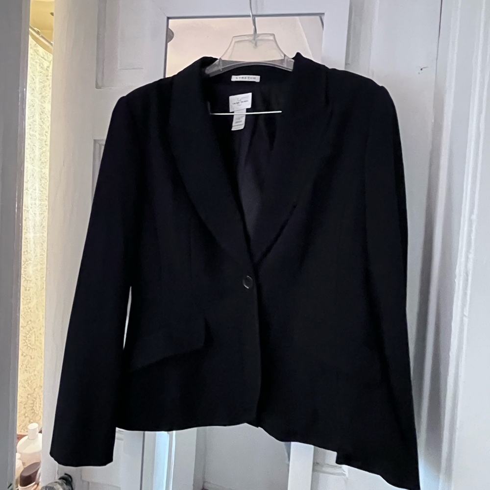 Black jacket wardrobe must! Size 12. Excellent quality.